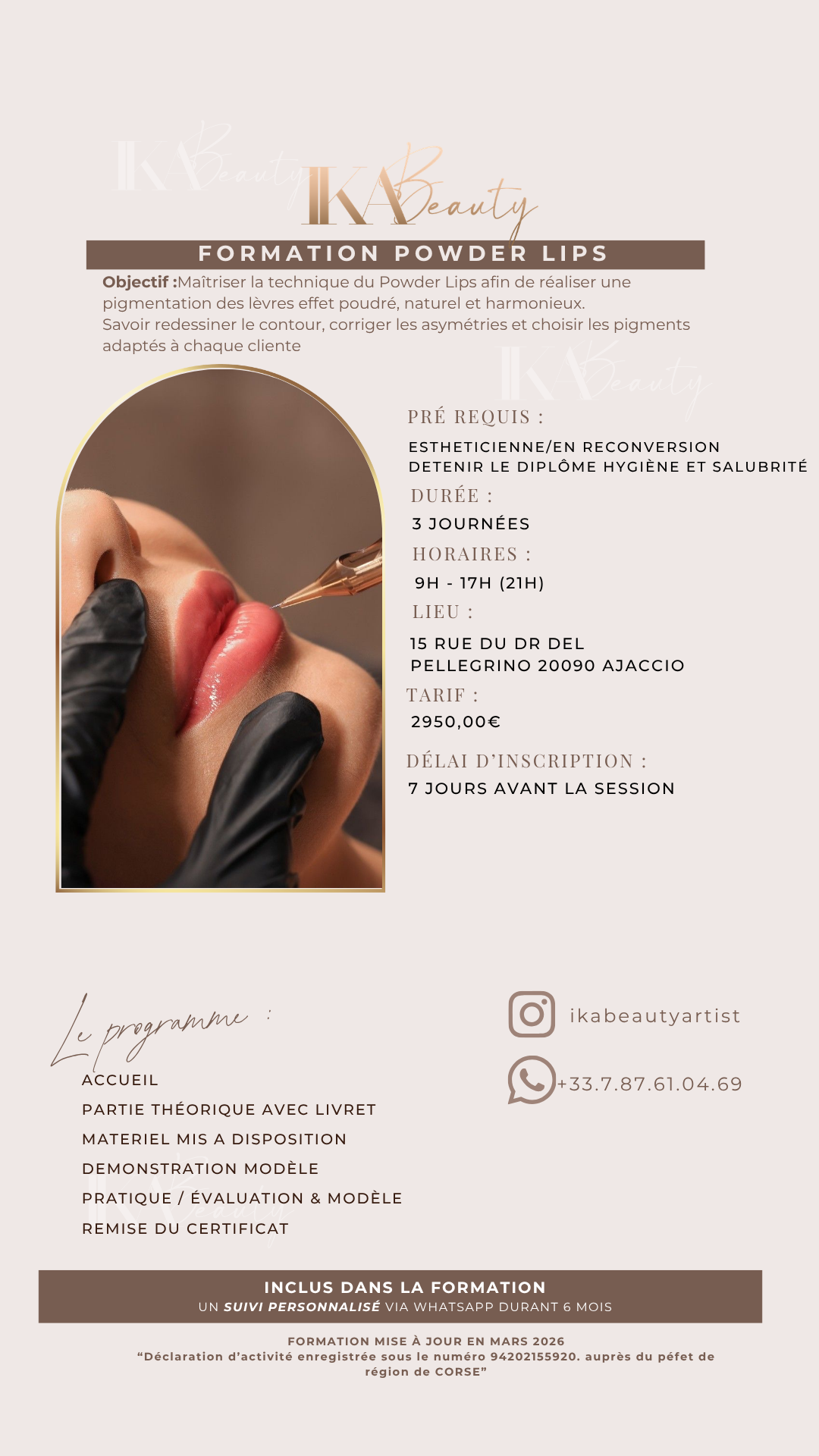 Pratique formation Powder Lips